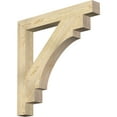 thumbnail image 1 of Ekena Millwork 4"W x 34"D x 34"H Merced Block Rough Sawn Bracket, Douglas Fir, 1 of 4