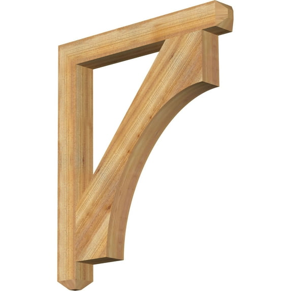 Ekena Millwork 4"W x 34"D x 40"H Westlake Craftsman Rough Sawn Bracket, Western Red Cedar