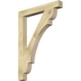 thumbnail image 1 of Ekena Millwork 4"W x 34"D x 46"H Olympic Block Rough Sawn Bracket, Douglas Fir, 1 of 4