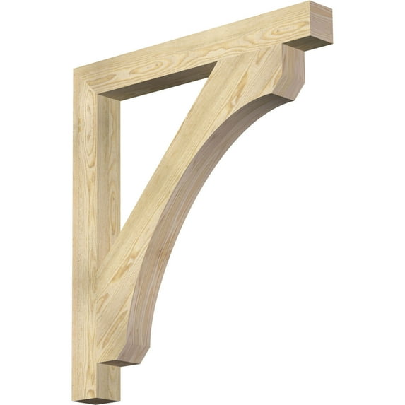 Ekena Millwork 4"W x 36"D x 40"H Legacy Block Rough Sawn Bracket, Douglas Fir