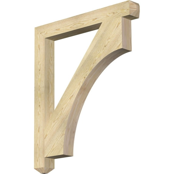 Ekena Millwork 4"W x 36"D x 42"H Westlake Craftsman Rough Sawn Bracket, Douglas Fir