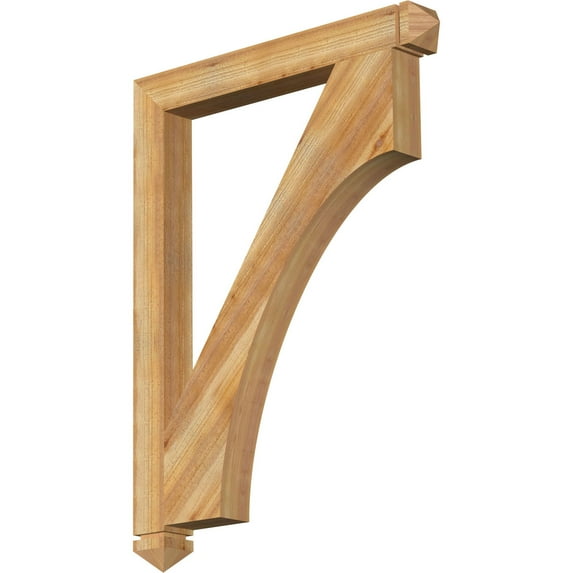 Ekena Millwork 4"W x 36"D x 48"H Westlake Arts & Crafts Rough Sawn Bracket, Western Red Cedar