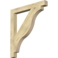 thumbnail image 1 of Ekena Millwork 4"W x 38"D x 42"H Funston Block Rough Sawn Bracket, Douglas Fir, 1 of 4
