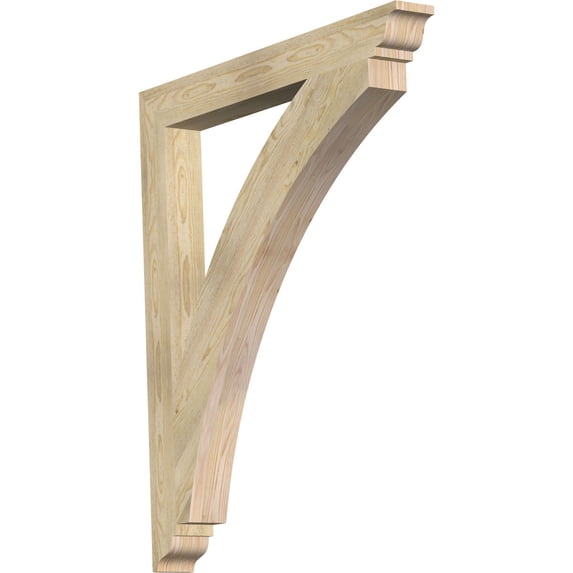 Ekena Millwork 4"W x 38"D x 44"H Thorton Traditional Rough Sawn Bracket, Douglas Fir