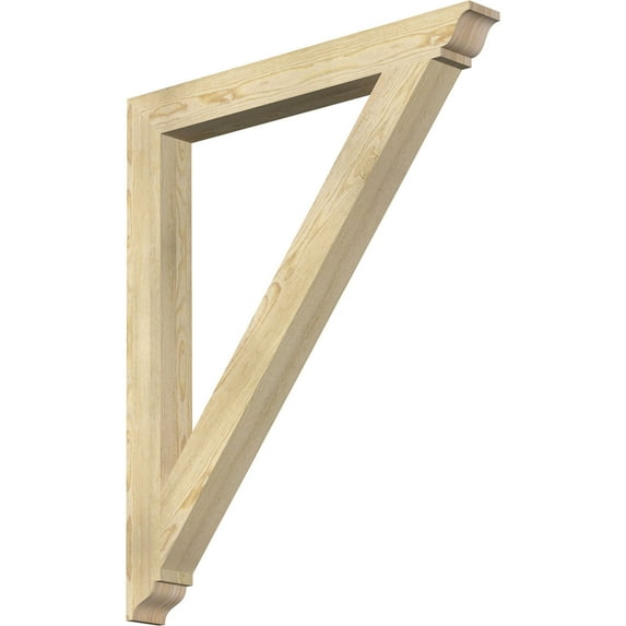 Ekena Millwork 4"W x 38"D x 46"H Traditional Traditional Rough Sawn Bracket, Douglas Fir
