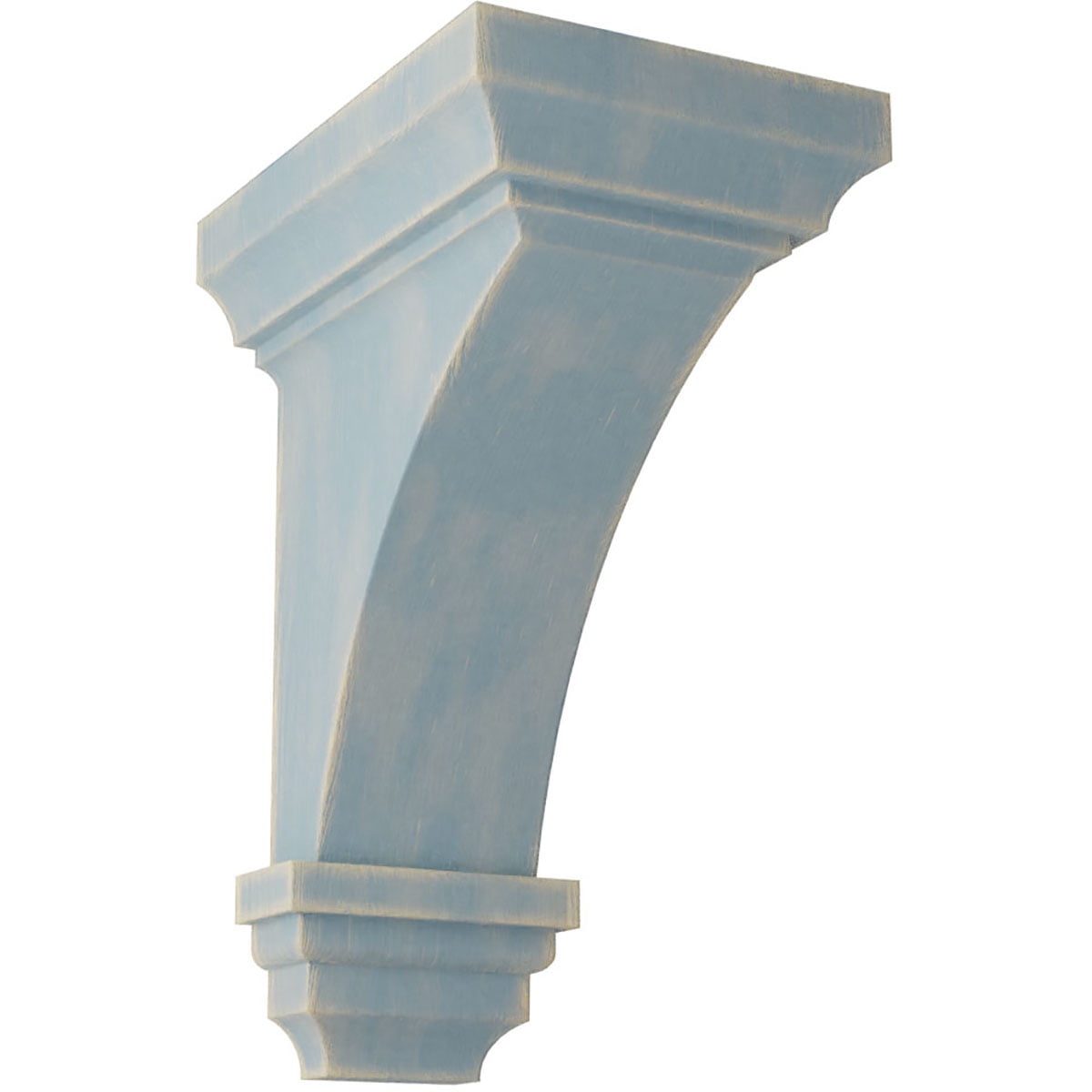 Driftwood Blue Small Vintage Solid Wood Corbel