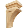 thumbnail image 1 of Ekena Millwork 4"W x 4 3/4"D x 8"H Small Nevio Wood Corbel, Red Oak, 1 of 4