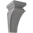 thumbnail image 1 of Ekena Millwork 4"W x 4 3/4"D x 8"H Small Nevio Wood Vintage Decor Corbel, Pebble Grey, 1 of 6
