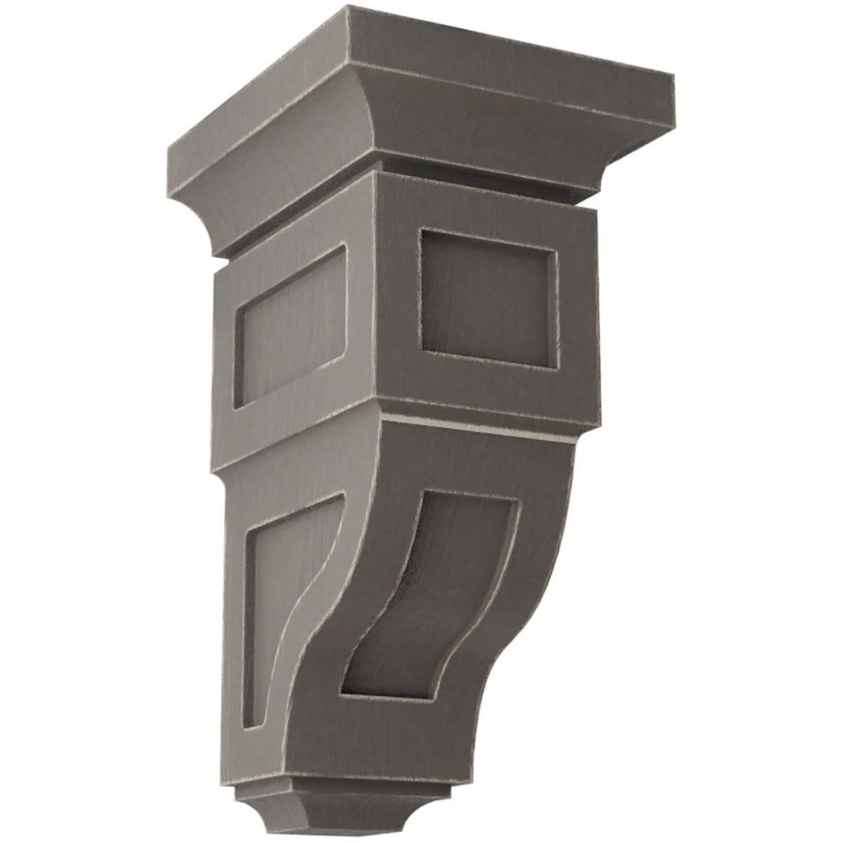 Reclaimed Gray Small Rubberwood Vintage Decor Corbel