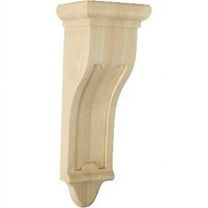 Ekena Millwork 4"W x 4"D x 12"H Arts and Crafts Corbel, Alder