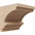 thumbnail image 1 of 4"W x 4"D x 4"H Wide Diane Rough Cedar Woodgrain TimberThane Corbel, Primed Tan, 1 of 6