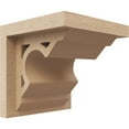 thumbnail image 1 of 4"W x 4"D x 4"H Wide Sheridan Rough Cedar Woodgrain TimberThane Corbel, Primed Tan, 1 of 6