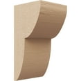 thumbnail image 1 of 4"W x 4"D x 8"H Wide Crestline Rough Cedar Woodgrain TimberThane Corbel, Primed Tan, 1 of 6