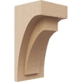 thumbnail image 1 of 4"W x 4"D x 8"H Wide Rivera Rough Cedar Woodgrain TimberThane Corbel, Primed Tan, 1 of 6