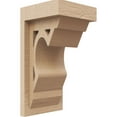 thumbnail image 1 of 4"W x 4"D x 8"H Wide Sheridan Rough Cedar Woodgrain TimberThane Corbel, Primed Tan, 1 of 6