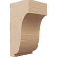 thumbnail image 1 of 4"W x 4"D x 8"H Wide Van Buren Rough Cedar Woodgrain TimberThane Corbel, Primed Tan, 1 of 6