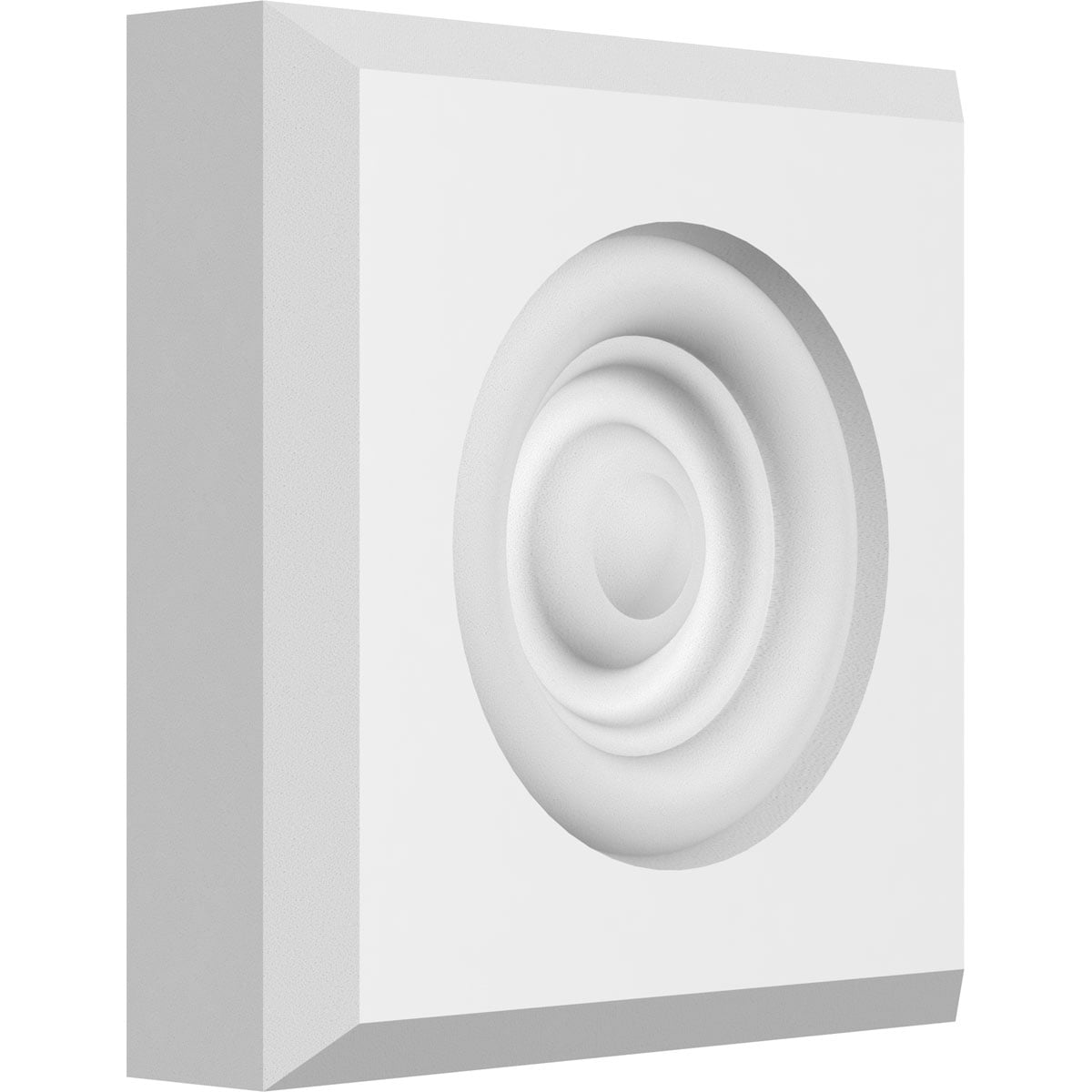 Ekena Millwork 4"W x 4"H x 1"P Standard Sedgwick Bullseye Rosette with