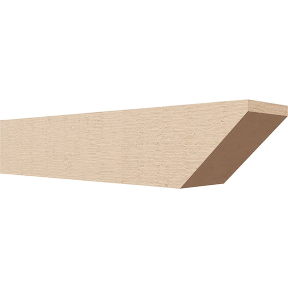Ekena Millwork 4"W x 4"H x 20"L Concord Woodgrain TimberThane Rafter Tail, Primed Tan