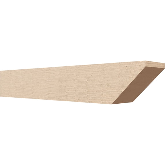 Ekena Millwork 4"W x 4"H x 24"L Concord Woodgrain TimberThane Rafter Tail, Primed Tan