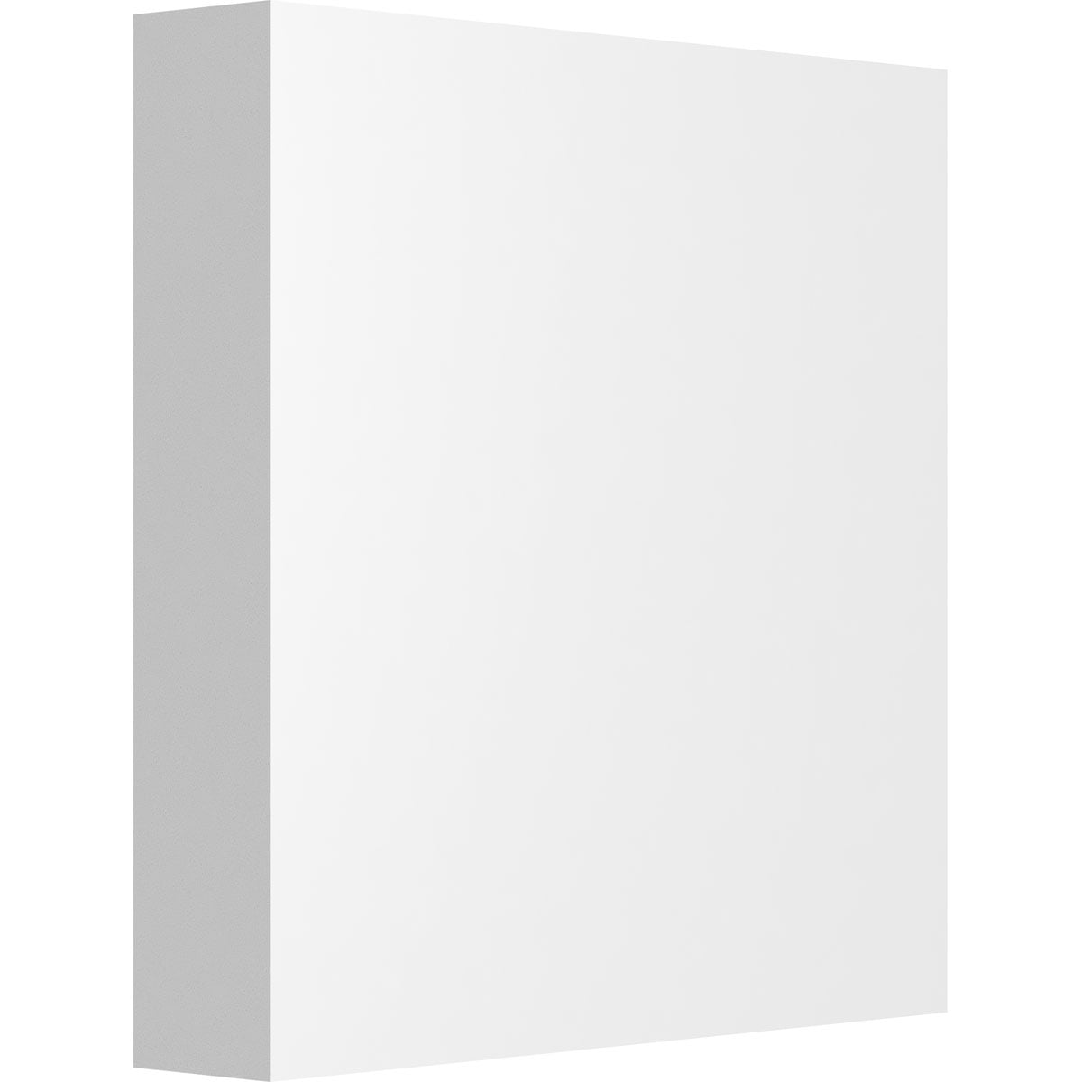 White Standard Sedgwick Rosette with Square Edge