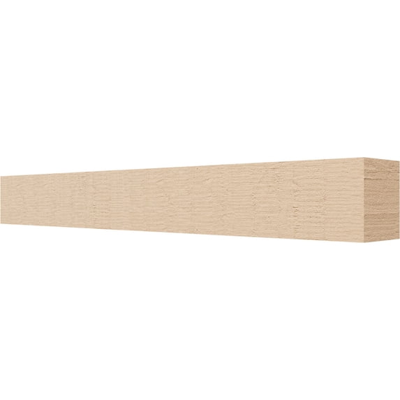 Ekena Millwork 4"W x 4"H x 32"L Block Woodgrain TimberThane Rafter Tail, Primed Tan