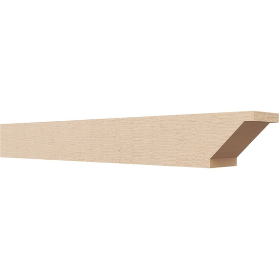 Ekena Millwork 4"W x 4"H x 32"L Burlington Woodgrain TimberThane Rafter Tail, Primed Tan