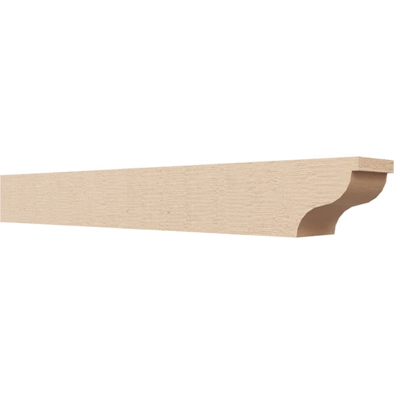 Ekena Millwork 4"W x 4"H x 32"L Garner Woodgrain TimberThane Rafter Tail, Primed Tan