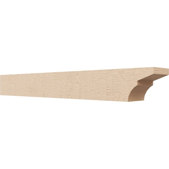 Ekena Millwork 4"W x 4"H x 32"L Monterey Woodgrain TimberThane Rafter Tail, Primed Tan