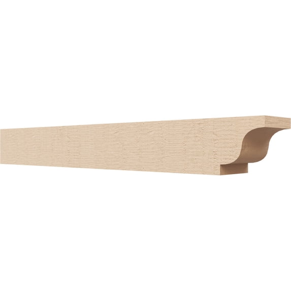 Ekena Millwork 4"W x 4"H x 32"L Newport Woodgrain TimberThane Rafter Tail, Primed Tan