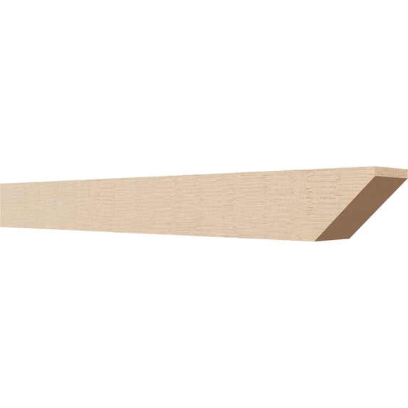 Ekena Millwork 4"W x 4"H x 36"L Concord Woodgrain TimberThane Rafter Tail, Primed Tan