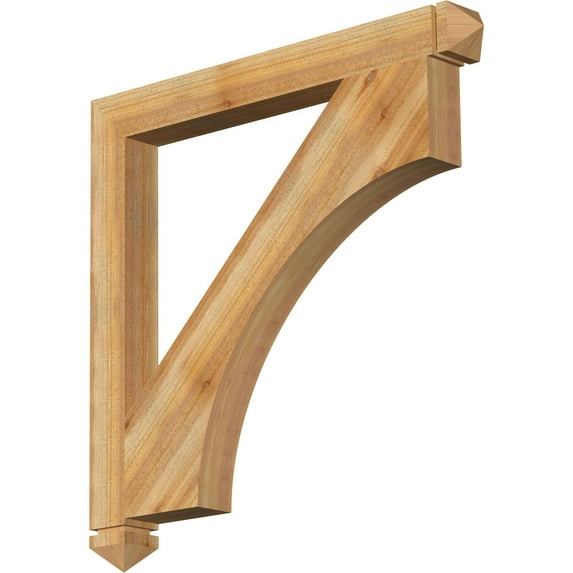 Ekena Millwork 4"W x 40"D x 40"H Westlake Arts & Crafts Rough Sawn Bracket, Western Red Cedar