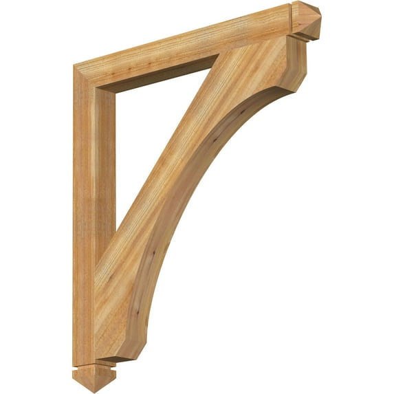 Ekena Millwork 4"W x 40"D x 44"H Legacy Arts & Crafts Rough Sawn Bracket, Western Red Cedar