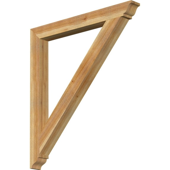 Ekena Millwork 4"W x 40"D x 44"H Traditional Traditional Rough Sawn Bracket, Western Red Cedar
