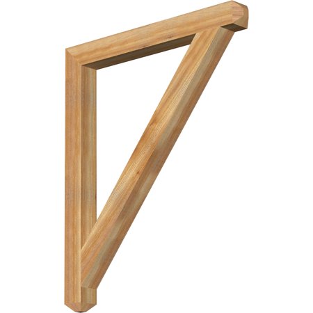 Ekena Millwork 4"W x 40"D x 48"H Traditional Craftsman Rough Sawn Bracket, Western Red Cedar
