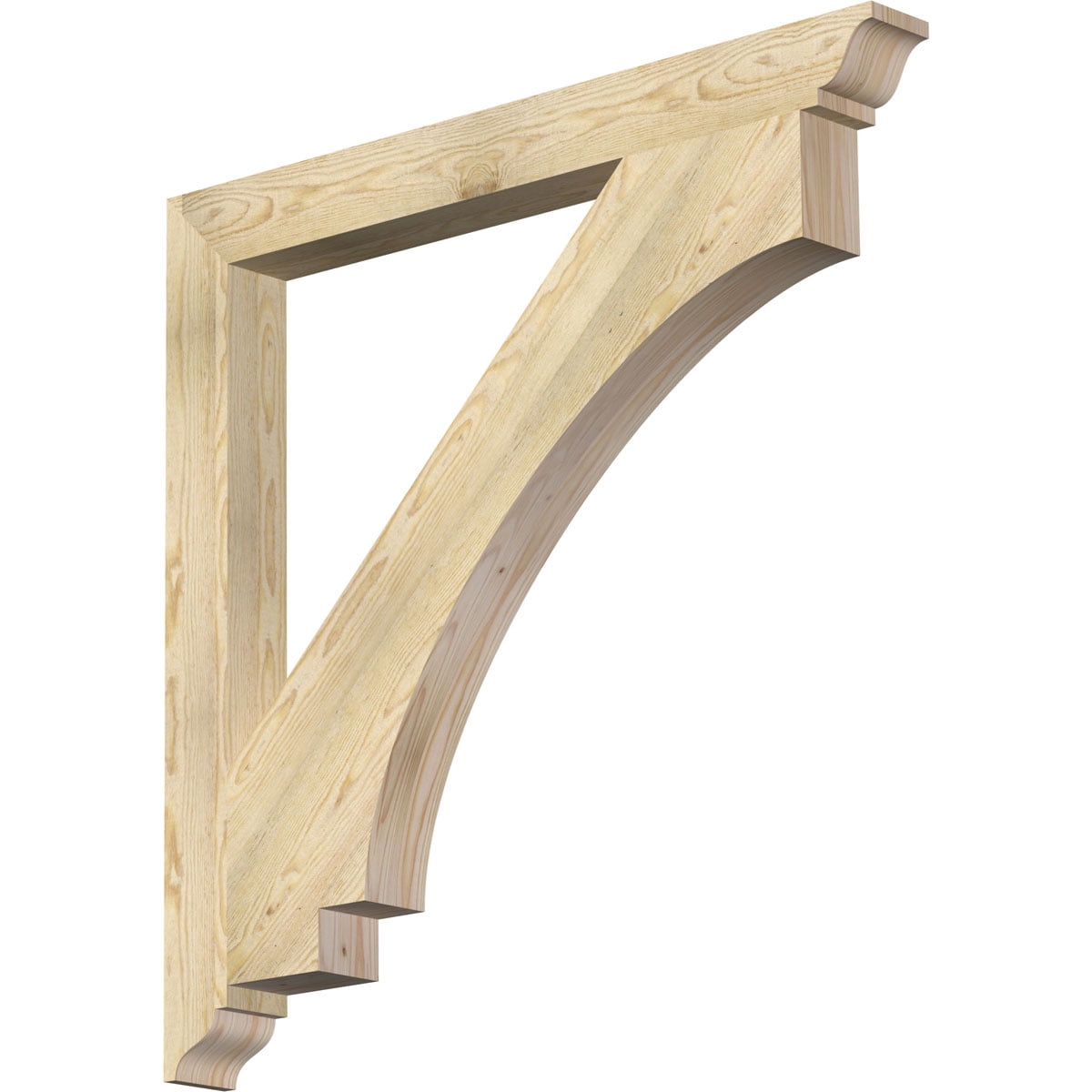 Ekena Millwork 4"W x 42"D x 42"H Imperial Traditional Rough Sawn Bracket, Douglas Fir