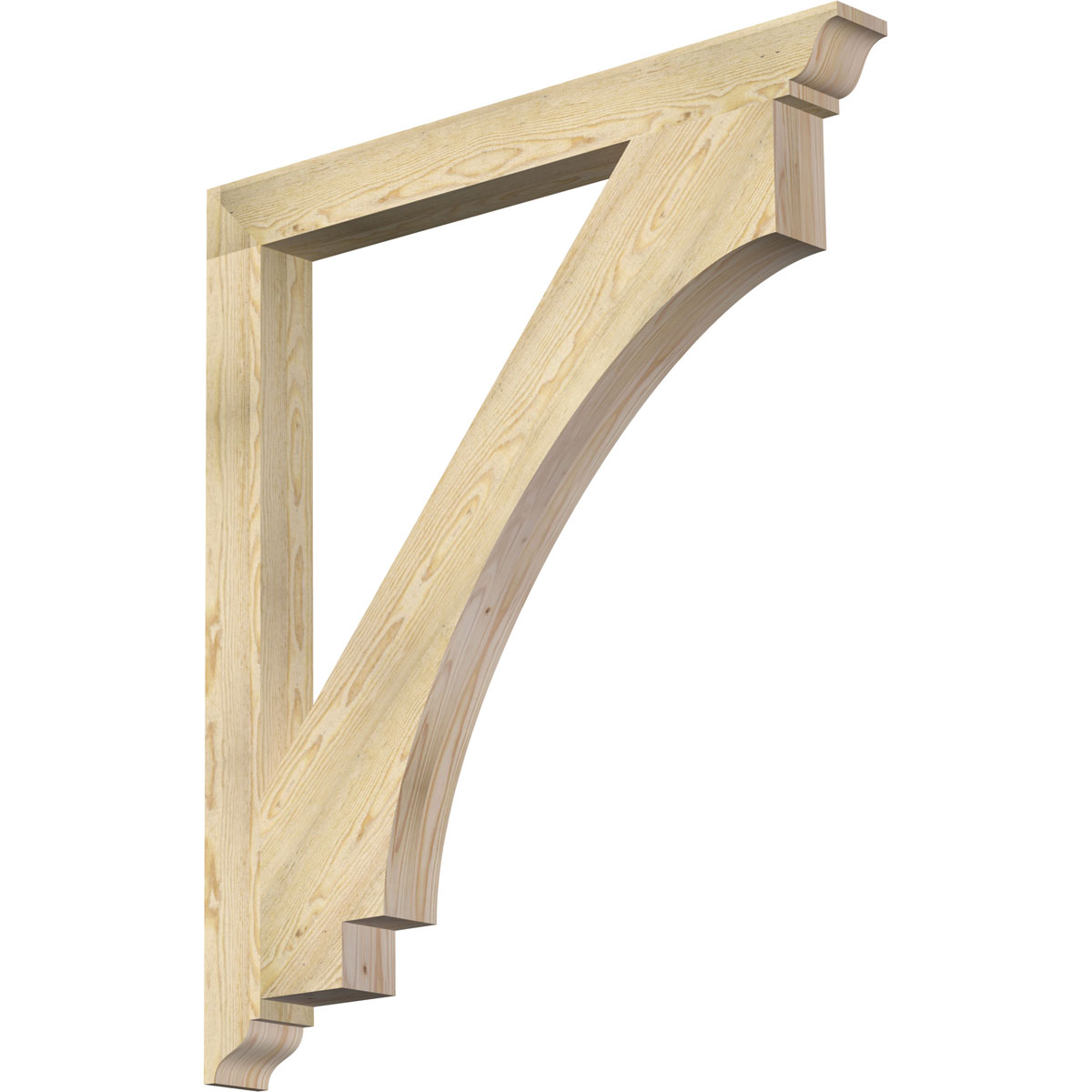 Ekena Millwork 4"W x 42"D x 48"H Imperial Traditional Rough Sawn Bracket, Douglas Fir