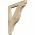 thumbnail image 1 of Ekena Millwork 4"W x 44"D x 44"H Funston Craftsman Rough Sawn Bracket, Douglas Fir, 1 of 13