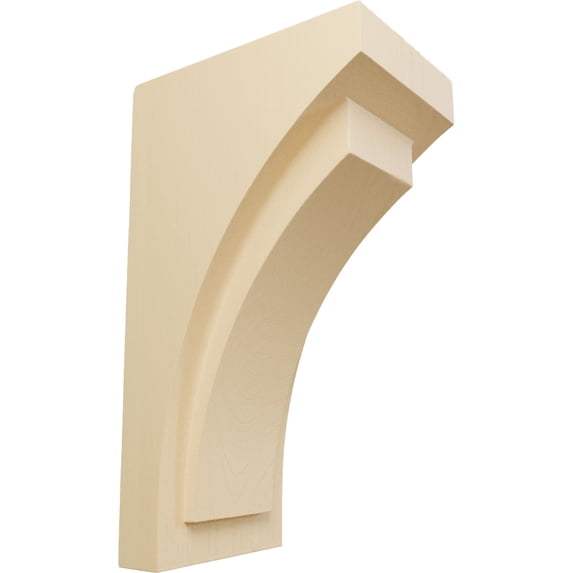 Ekena Millwork 4"W x 5 3/4"D x 10"H Medium Felix Wood Corbel, Maple