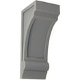 thumbnail image 1 of Ekena Millwork 4"W x 5"D x 10"H Diane Recessed Wood Vintage Decor Corbel, Pebble Grey, 1 of 6