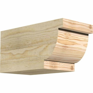 Ekena Millwork 4"W x 6"H x 12"L Alpine Rough Sawn Rafter Tail, Douglas Fir