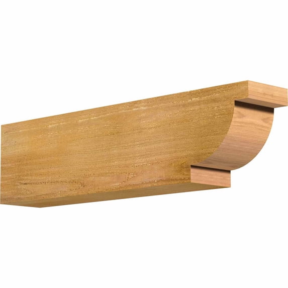 Ekena Millwork 4"W x 6"H x 24"L Alpine Rough Sawn Rafter Tail, Western Red Cedar