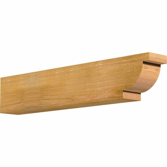 Ekena Millwork 4"W x 6"H x 32"L Alpine Rough Sawn Rafter Tail, Western Red Cedar