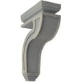 thumbnail image 1 of Ekena Millwork 4"W x 8 1/2"D x 13"H Hollow Back Wood Vintage Decor Corbel, Pebble Grey, 1 of 5