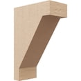 thumbnail image 1 of 4"W x 8"D x 12"H Classic Burlington Rough Cedar Woodgrain TimberThane Corbel, Primed Tan, 1 of 6