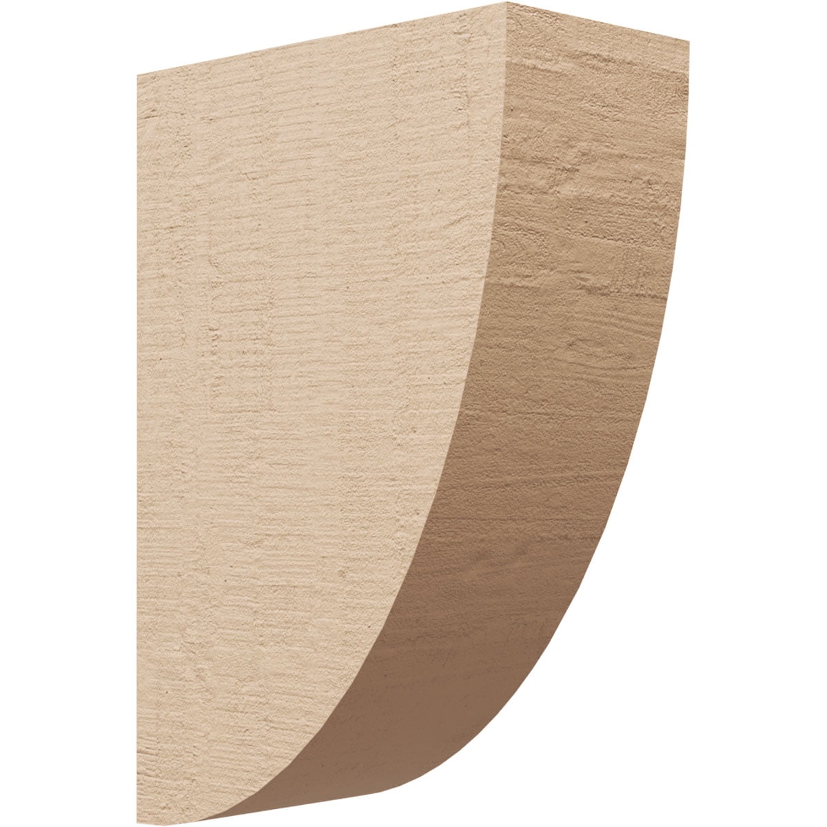 4"W x 8"D x 12"H Classic Durham Rough Cedar Woodgrain TimberThane Corbel, Primed Tan