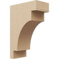 thumbnail image 1 of 4"W x 8"D x 12"H Classic Mediterranean Rough Cedar Woodgrain TimberThane Corbel, Primed Tan, 1 of 6