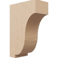 thumbnail image 1 of 4"W x 8"D x 12"H Classic Van Buren Rough Cedar Woodgrain TimberThane Corbel, Primed Tan, 1 of 6