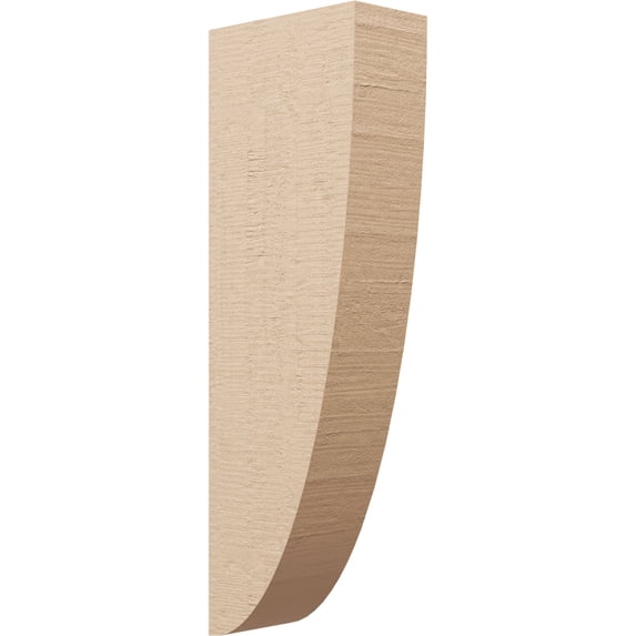 4"W x 8"D x 24"H Thin Durham Rough Cedar Woodgrain TimberThane Corbel, Primed Tan
