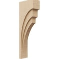 thumbnail image 1 of 4"W x 8"D x 24"H Thin Rockford Rough Cedar Woodgrain TimberThane Corbel, Primed Tan, 1 of 6