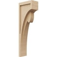 thumbnail image 1 of 4"W x 8"D x 24"H Thin Viola Rough Cedar Woodgrain TimberThane Corbel, Primed Tan, 1 of 6